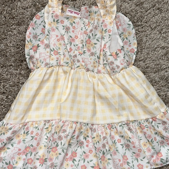 Little Lass NWOT sleeveless floral dress size 6x - Picture 3 of 4